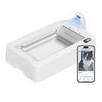 PETKIT Purobot Crystal Duo – отворена плоска тоалетна с кристална постелка, AI камера и приложение