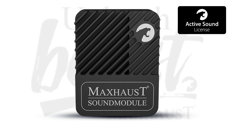 Звуков модул Maxhaust Soundmodule, черен корпус с диагонални ребра
