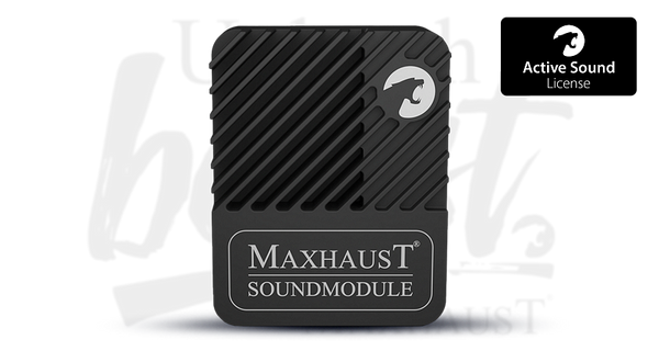 Звуков модул Maxhaust Soundmodule, черен корпус с диагонални ребра