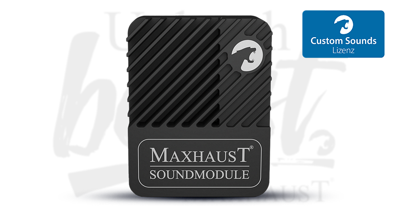 Звуков модул Maxhaust Soundmodule, черен корпус с диагонални ребра