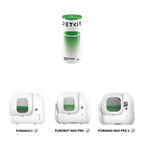 Опаковка PETKIT Trash Bags 20 броя и трите съвместими тоалетни Pura Max, Purobot Max Pro и Max Pro 2