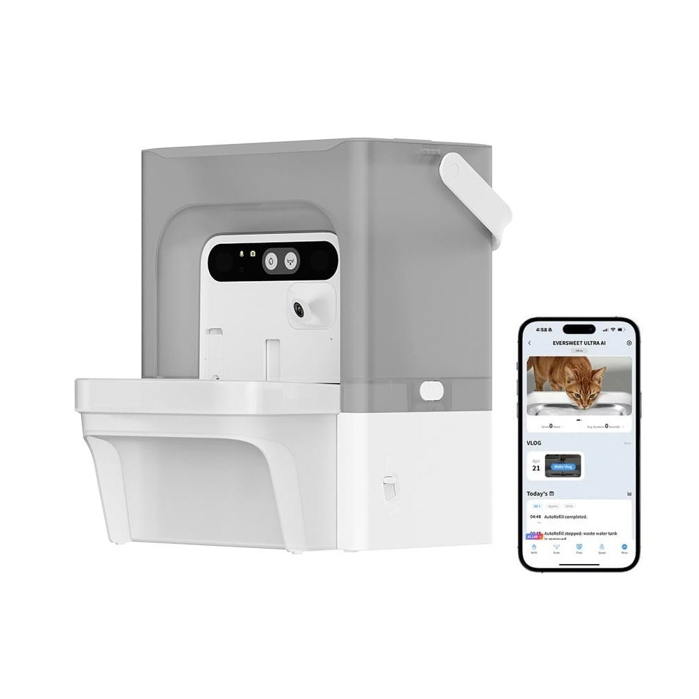 PETKIT Eversweet Ultra в сив цвят до телефон с приложението PETKIT