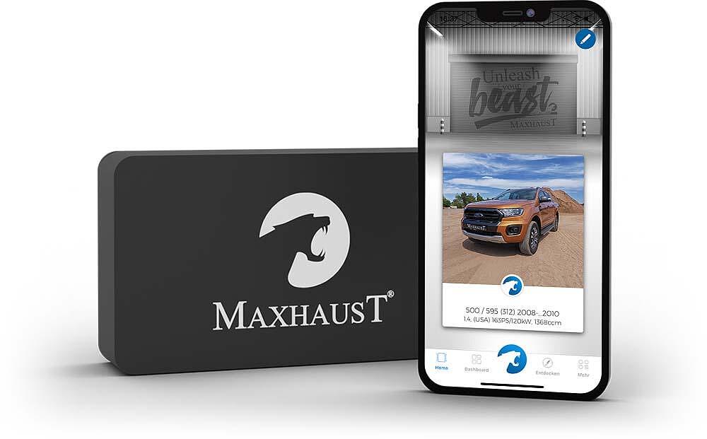 Maxhaust Bridge до смартфон с приложението Maxhaust и избран автомобил