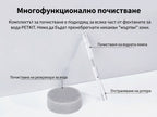 Четката почиства помпата, пинсетата изважда ротора, гъбата почиства резервоара