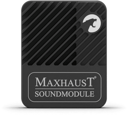 Звуков модул Maxhaust Soundmodule, черен корпус с диагонални ребра