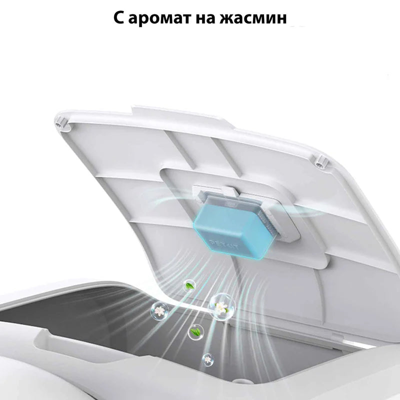 Касетката N60 в капака на тоалетната, разнасяща аромат на жасмин