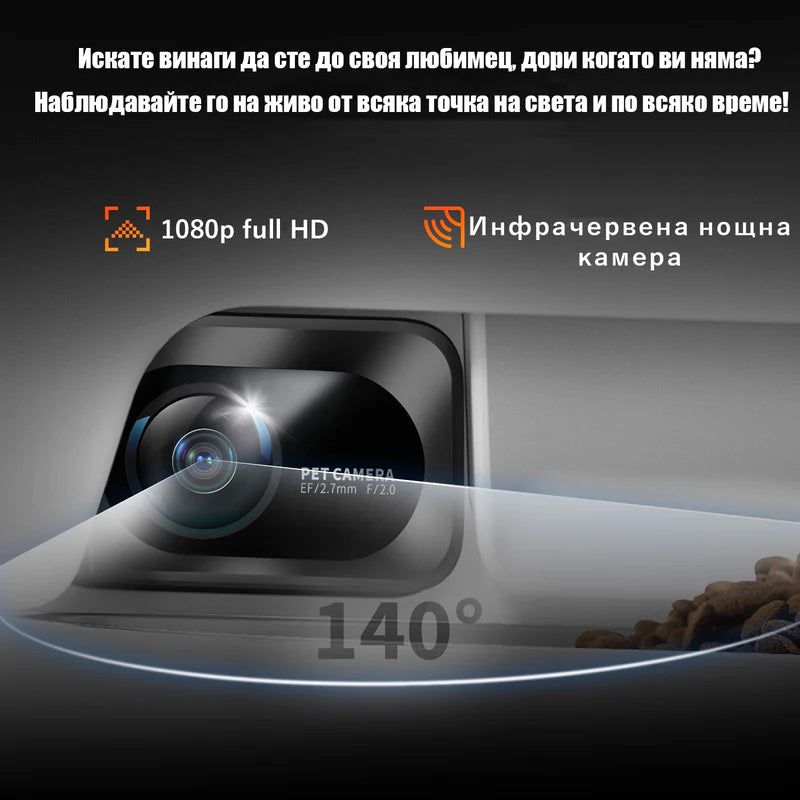 1080p Full HD камера със 140° обхват и инфрачервено нощно виждане